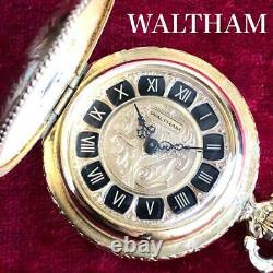 Waltham pocket watch with beautiful Roman numerals Hunter case Antique