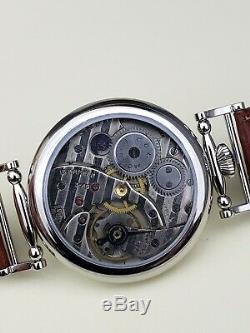 Watch MARRIAGE 1949 year 15 Jewels GENEVA WAVE Converted Pocket Watch USSR