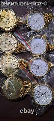 Watch elgin vintage pocket Collectible Antique Brass Pocket Watch Lots of 12