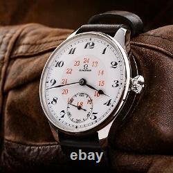 WristWatch Omega White Enamel Dial Swiss Mechanism Pocket Watch Antiques Classic