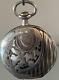 Zora Pocket Watch Silver Man Woman Case Chiseled By Hand Antique From Repairs